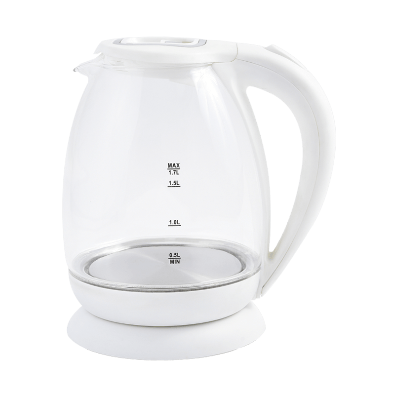 HJK-1203 Color changing multifunctional 1.7L electric glass kettle